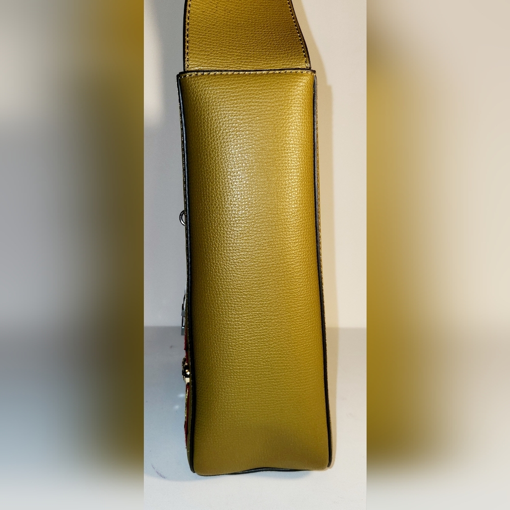 Henri bendel Green tan military shoulder bag crossbody with a bendel wallet - Picture 5 of 11